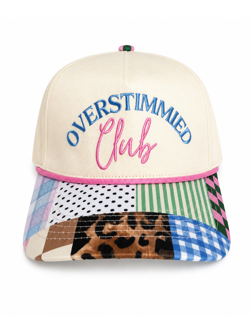 Overstimmied Club Patchwork Baseball Cap
